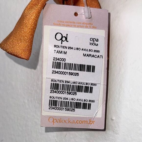 OPALOCKA SWIMWEAR DRAKE BIKINI CROP TOP Size Medium - Picture 4 of 6